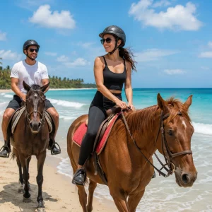 Balade à cheval sur la plage de Punta Cana