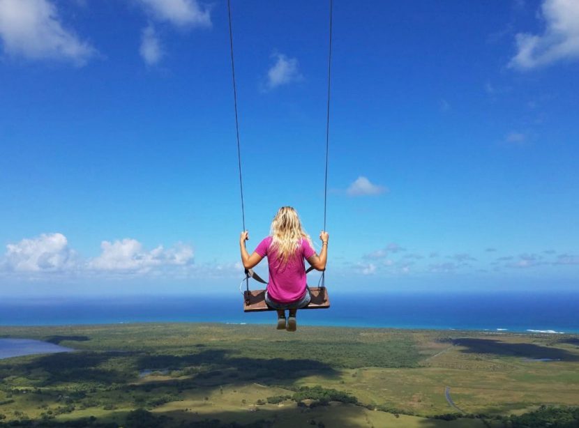 Vue panoramique depuis Montaña Redonda en République dominicaine